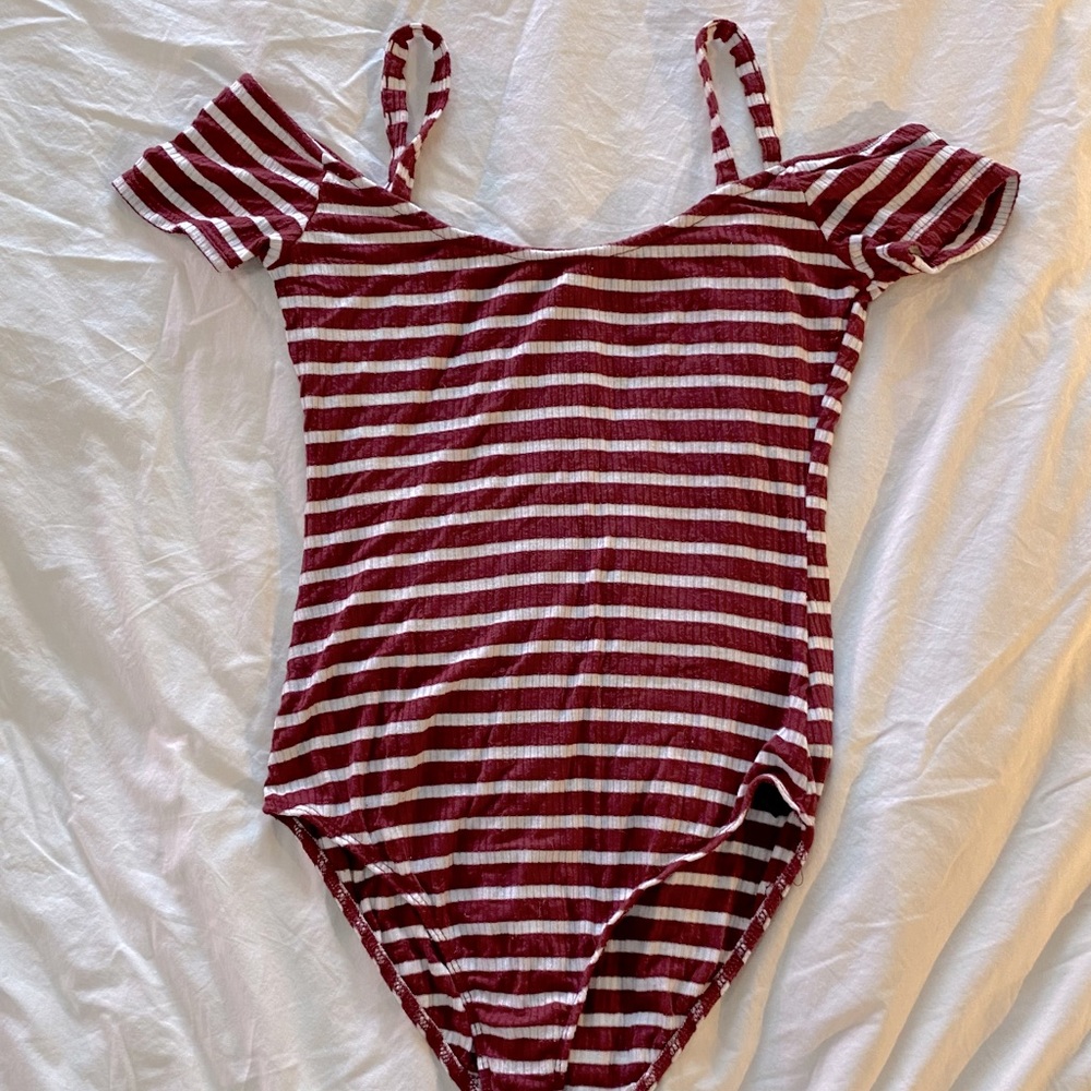 Out From Under Striped Bodysuit